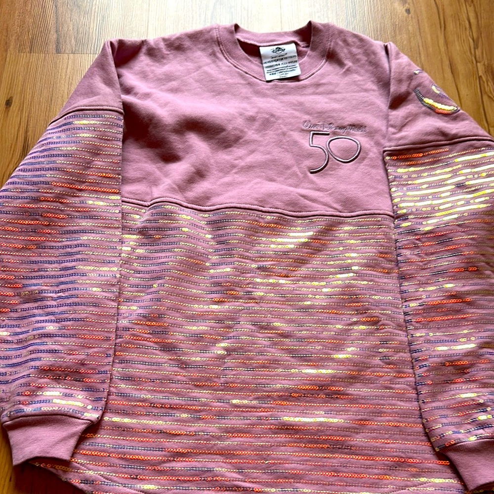 Disney World‎ 50th Anniversary Spirit Jersey Lavender Adult XS New w/o Tags - Picture 2 of 6